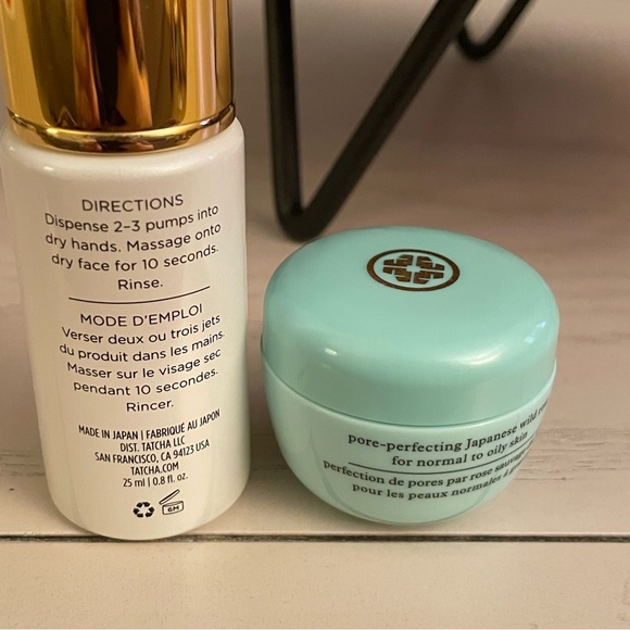 Tatcha Bundle - Pure One Step Camellia Cleansing Oil & Water Cream! Travel Size! - Picture 6 of 10